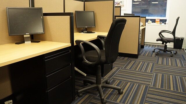Office cleaning in West Lothian — desk vacuum and wipe down